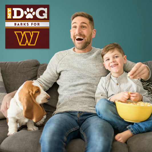 Washington Commanders my dog art sign