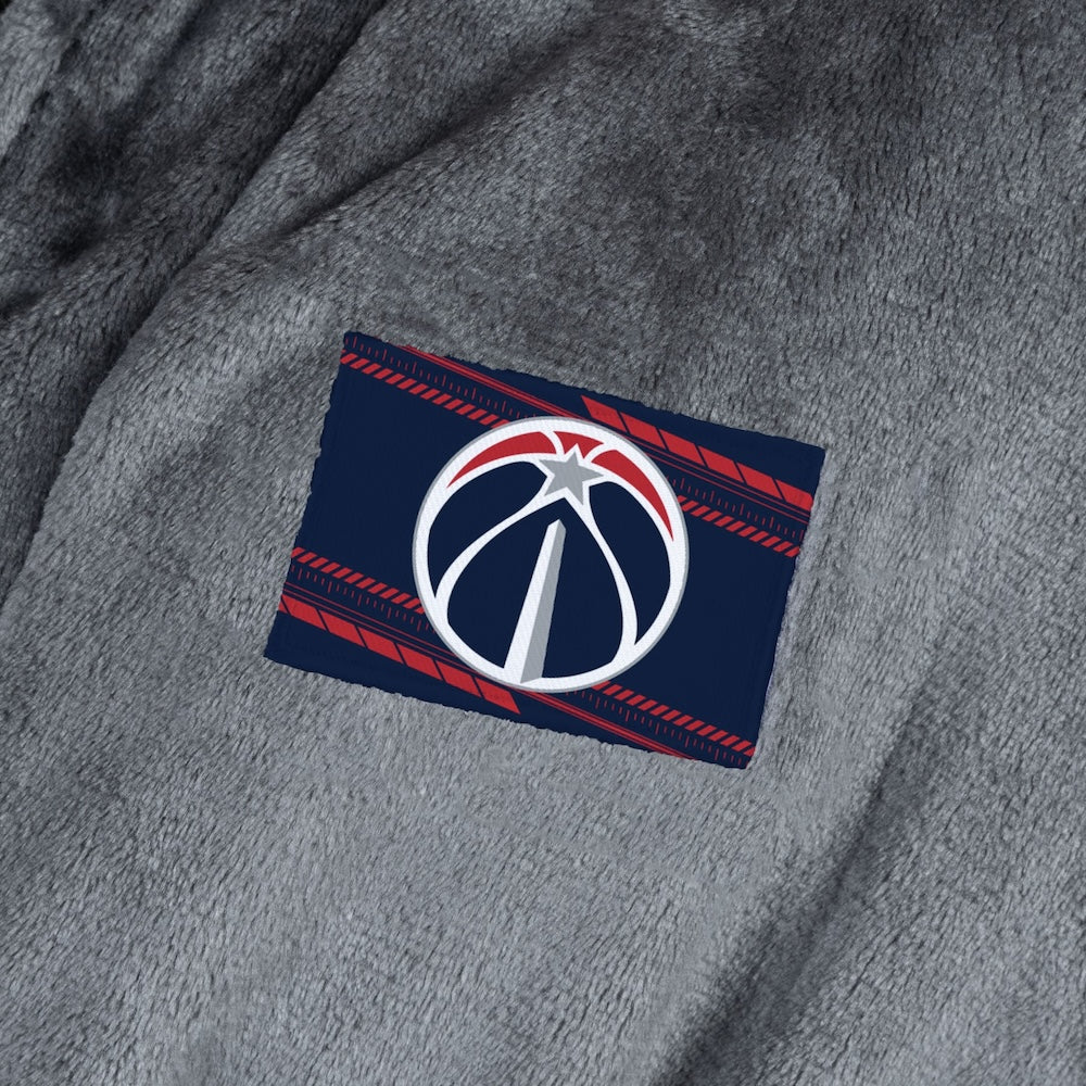 Washington Wizards silk touch charcoal bathrobe logo patch