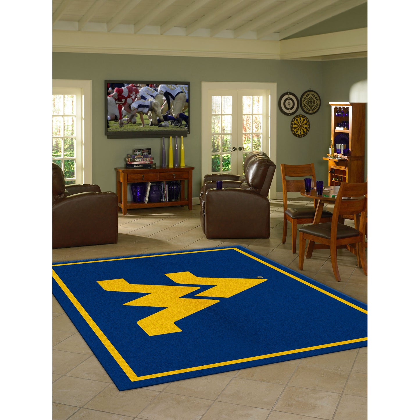 West Virginia Mountaineers spirit style area rug life
