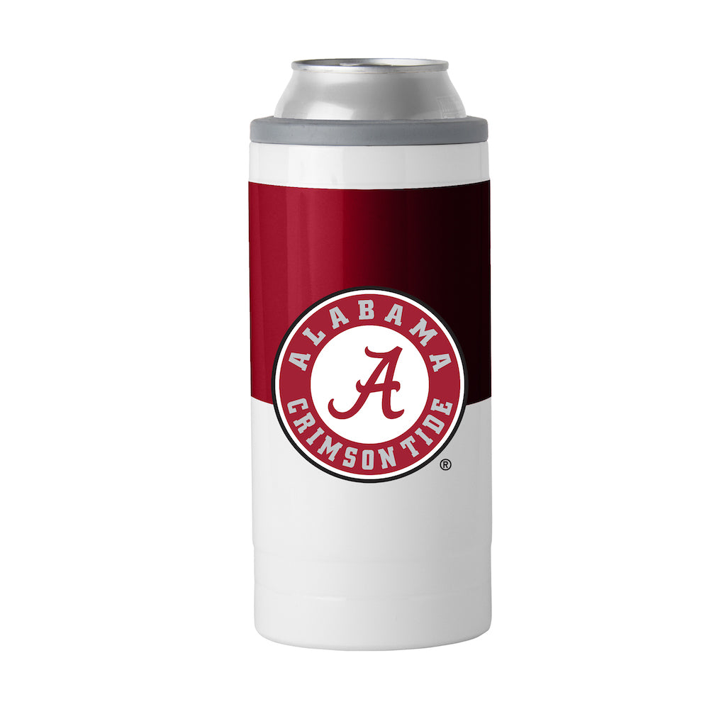 Alabama Crimson Tide colorblock slim can coolie