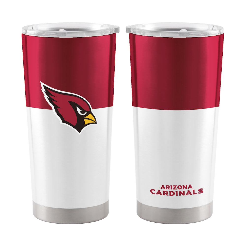 Arizona Cardinals 20 oz color block travel tumbler