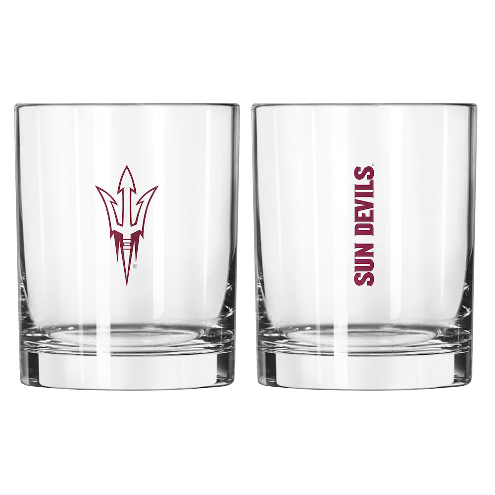 Arizona State Sun Devils Rocks Glass