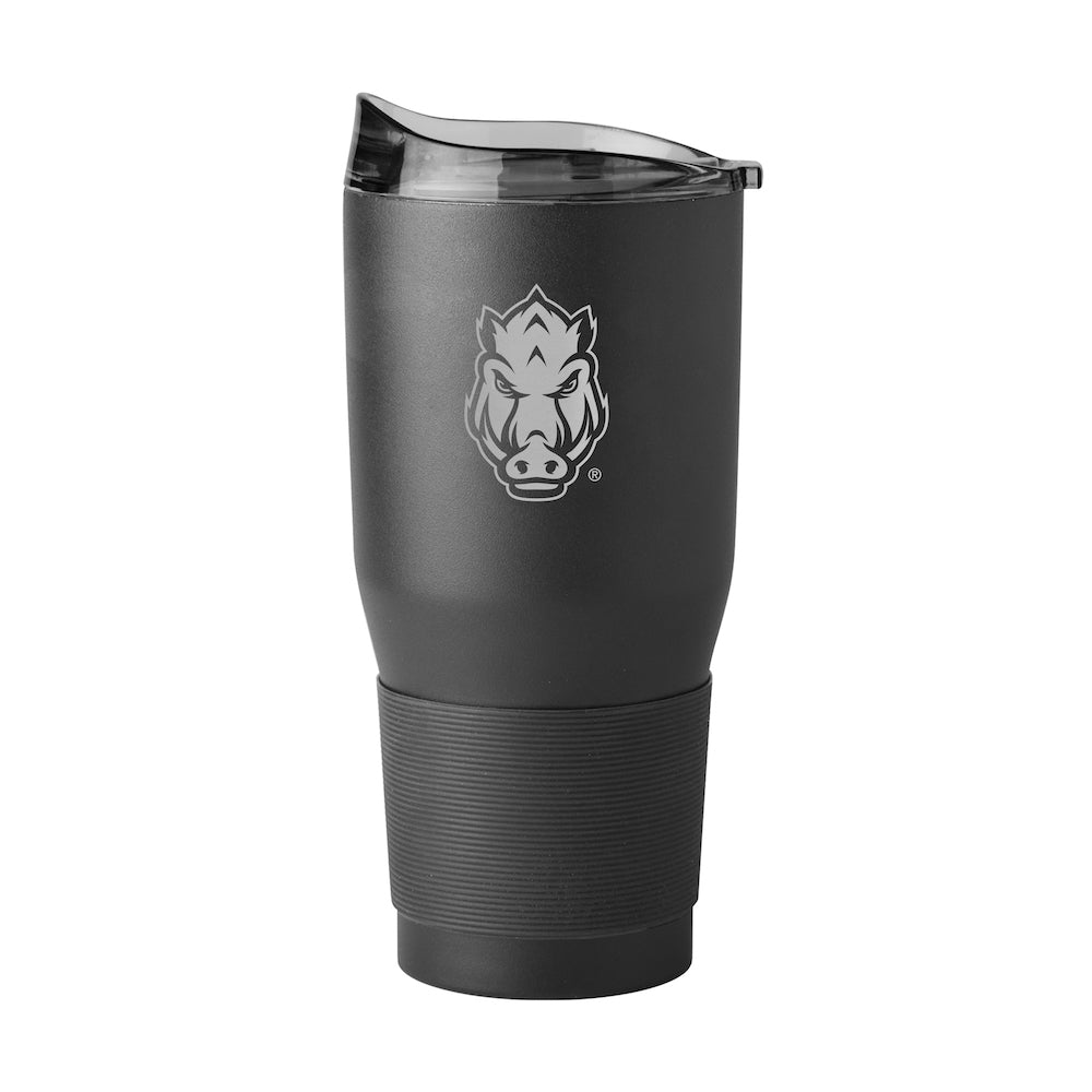 Arkansas Razorbacks 30 oz black etch travel tumbler