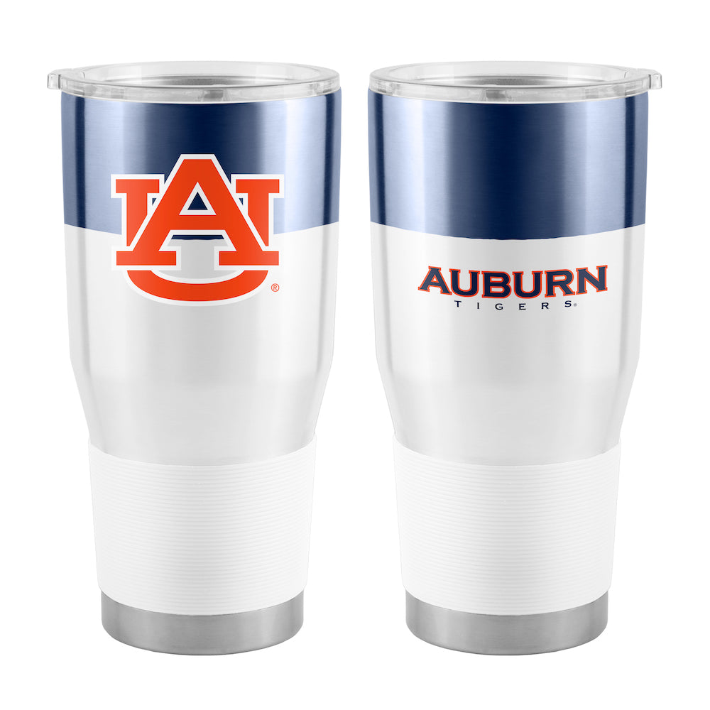 Auburn Tigers 30 oz color block travel tumbler