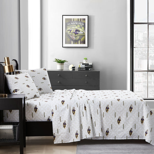 Baltimore Ravens queen full sheet set