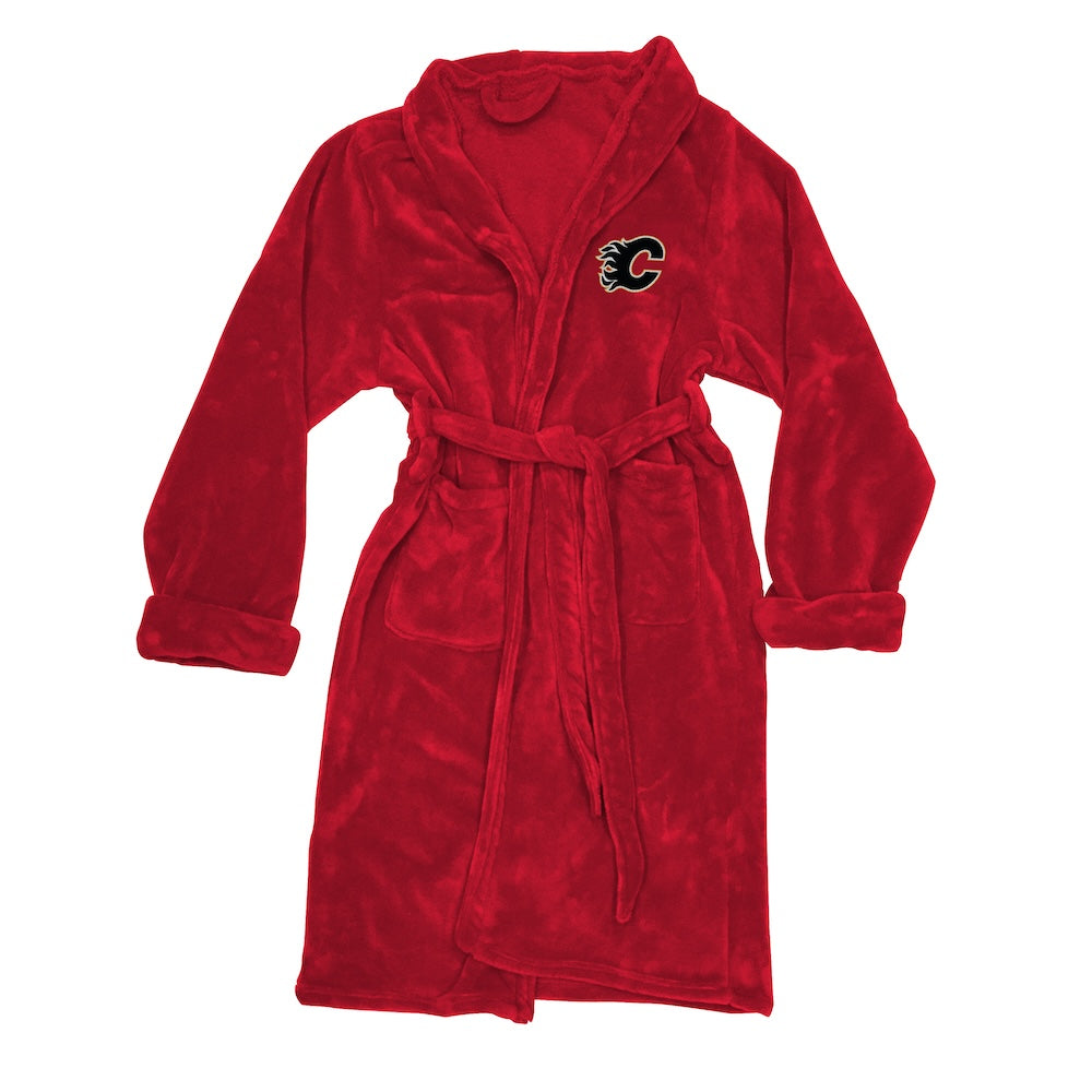 Calgary Flames silk touch bathrobe