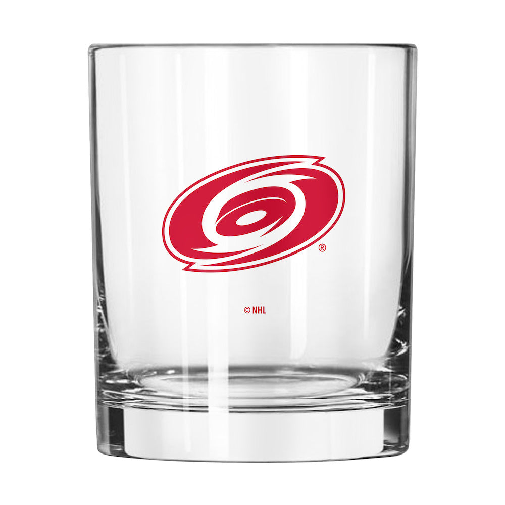 Carolina Hurricanes Rocks Glass