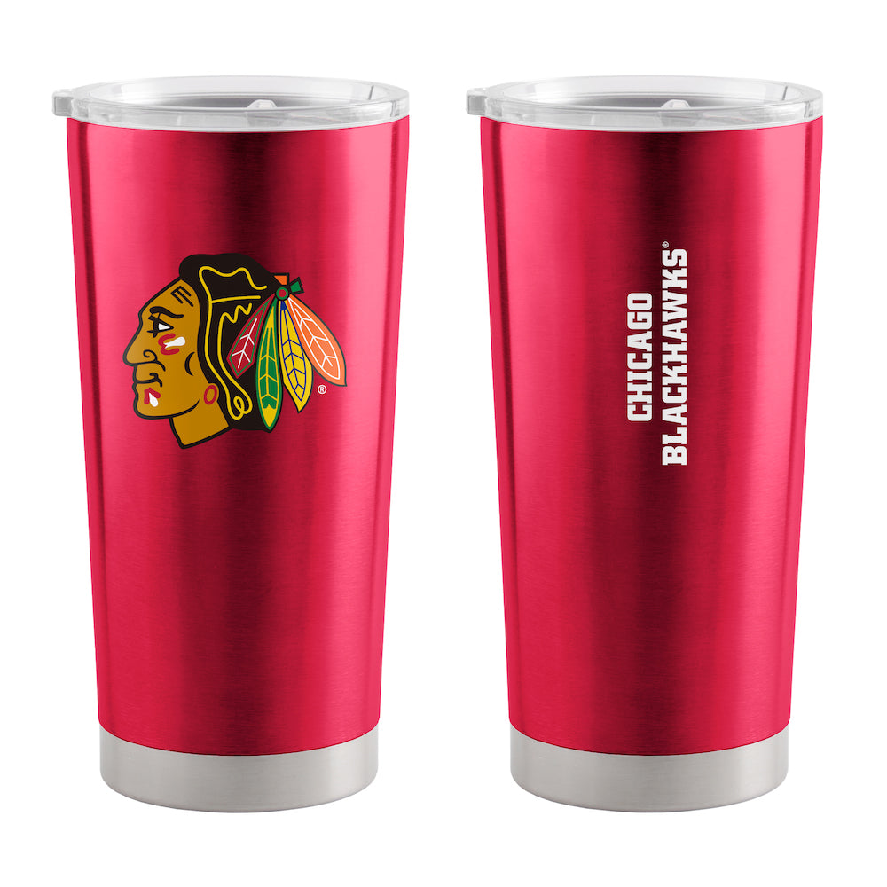 Chicago Blackhawks 20 oz stainless steel travel tumbler