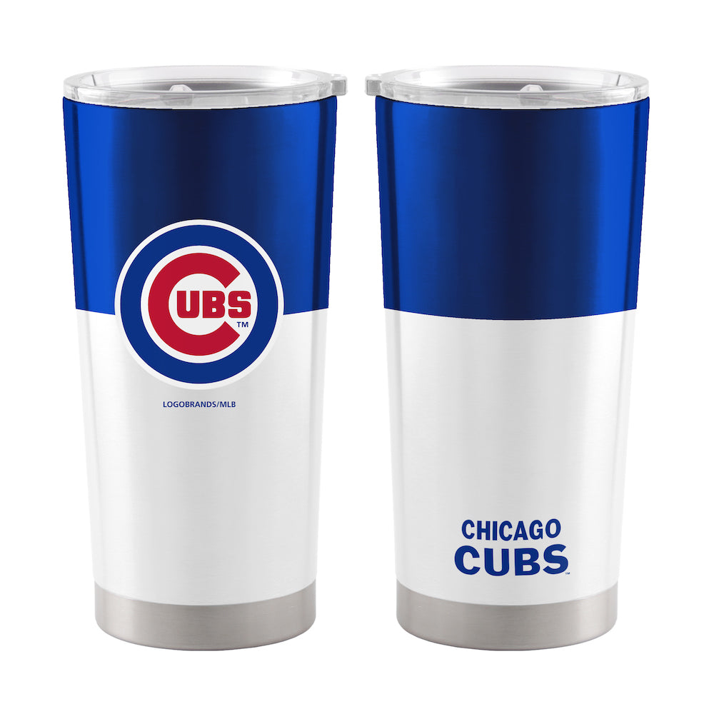 Chicago Cubs 20 oz color block travel tumbler