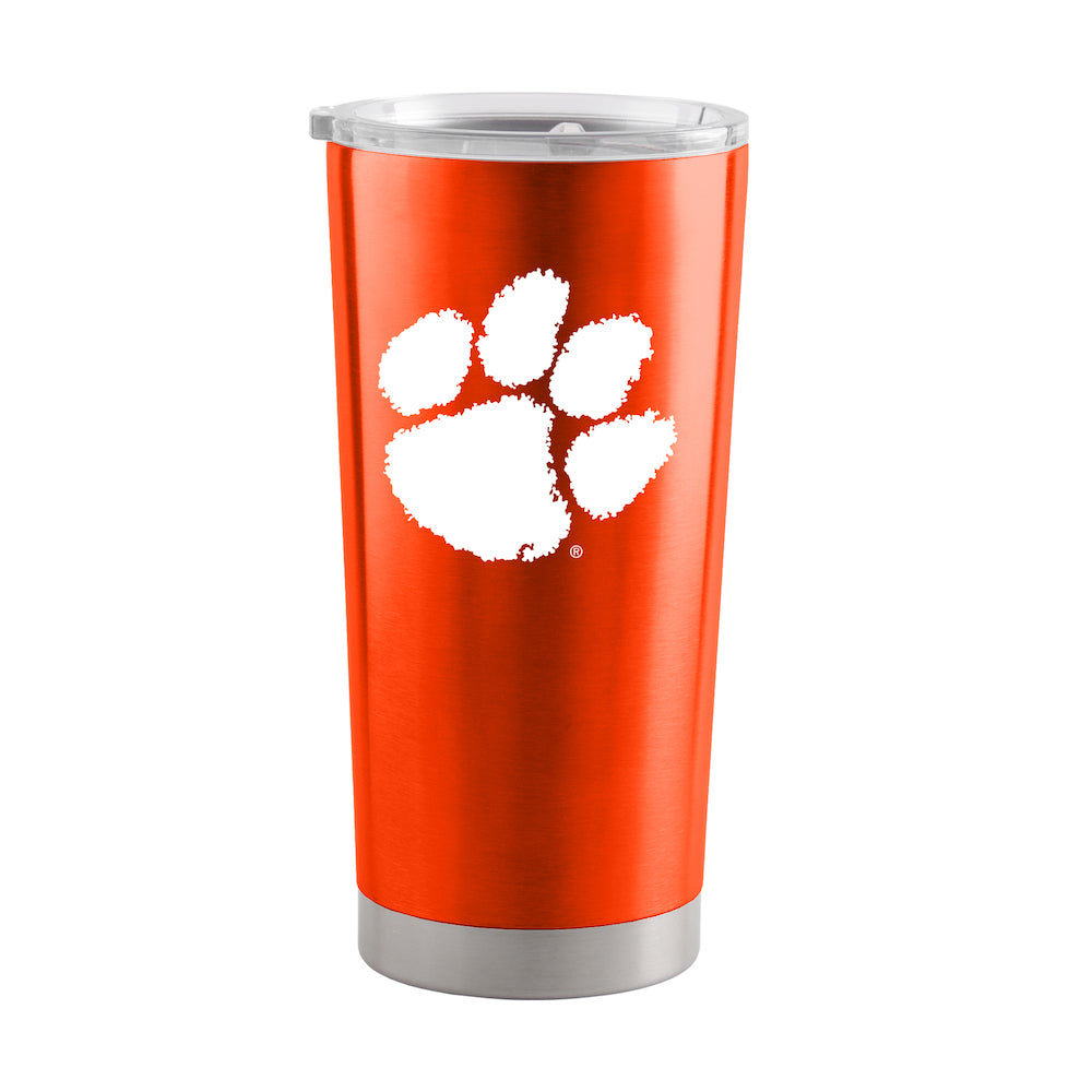 Clemson Tigers 20 oz stainless steel travel tumbler