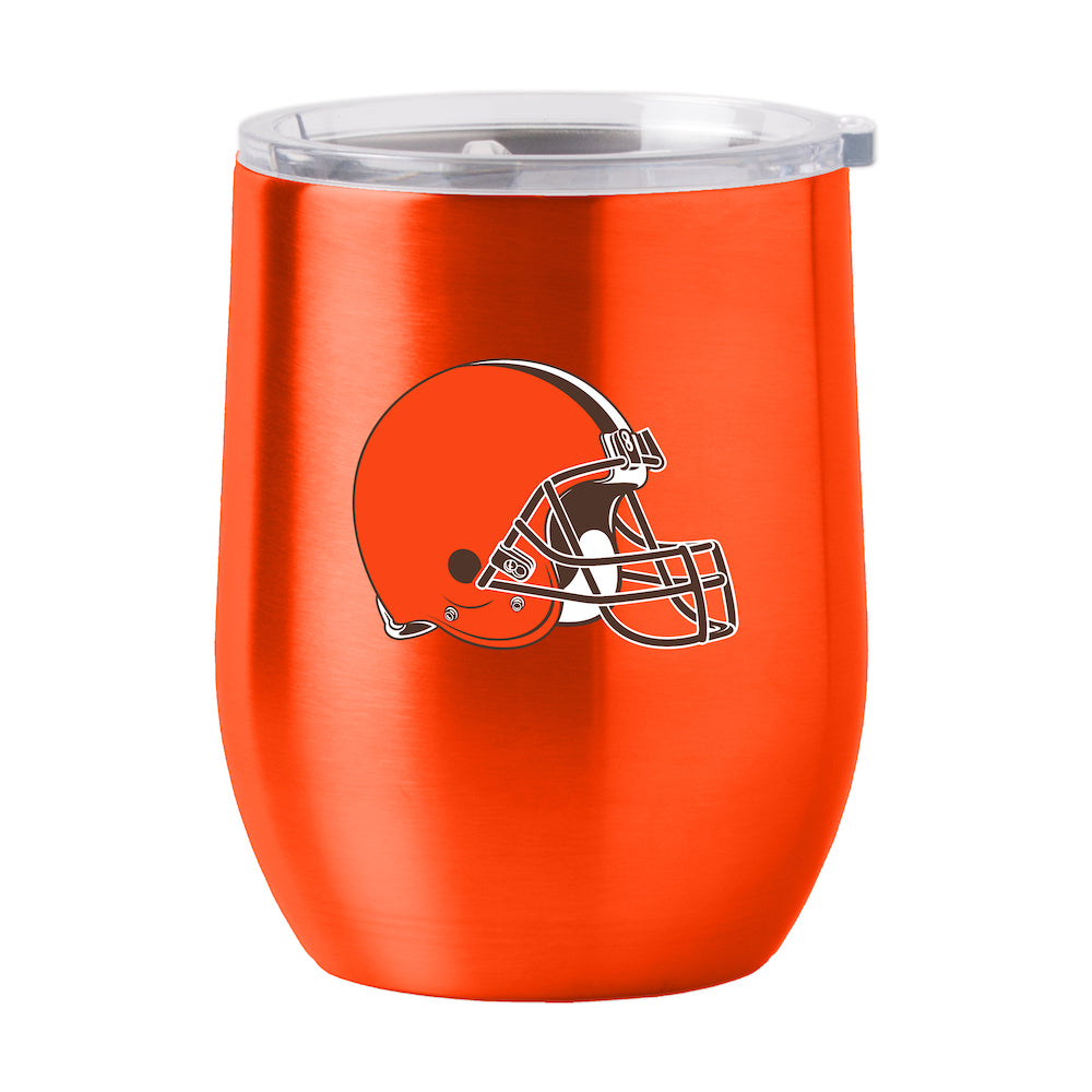 Cleveland Browns stainless steel curved drink tumbler