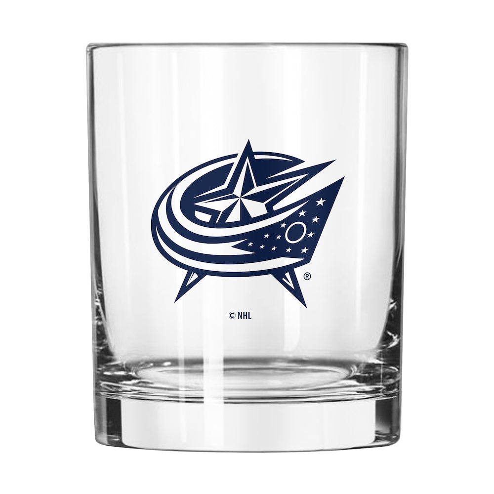 Columbus Blue Jackets Rocks Glass