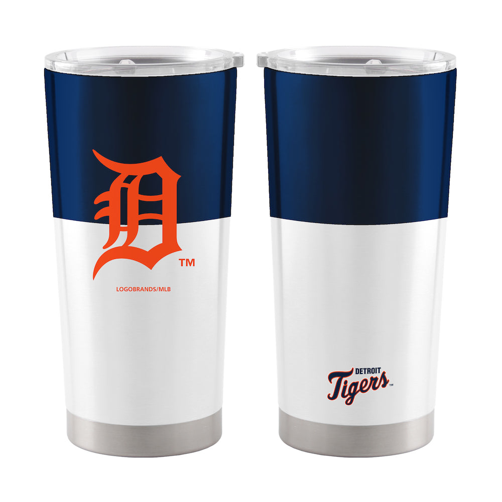 Detroit Tigers 20 oz color block travel tumbler