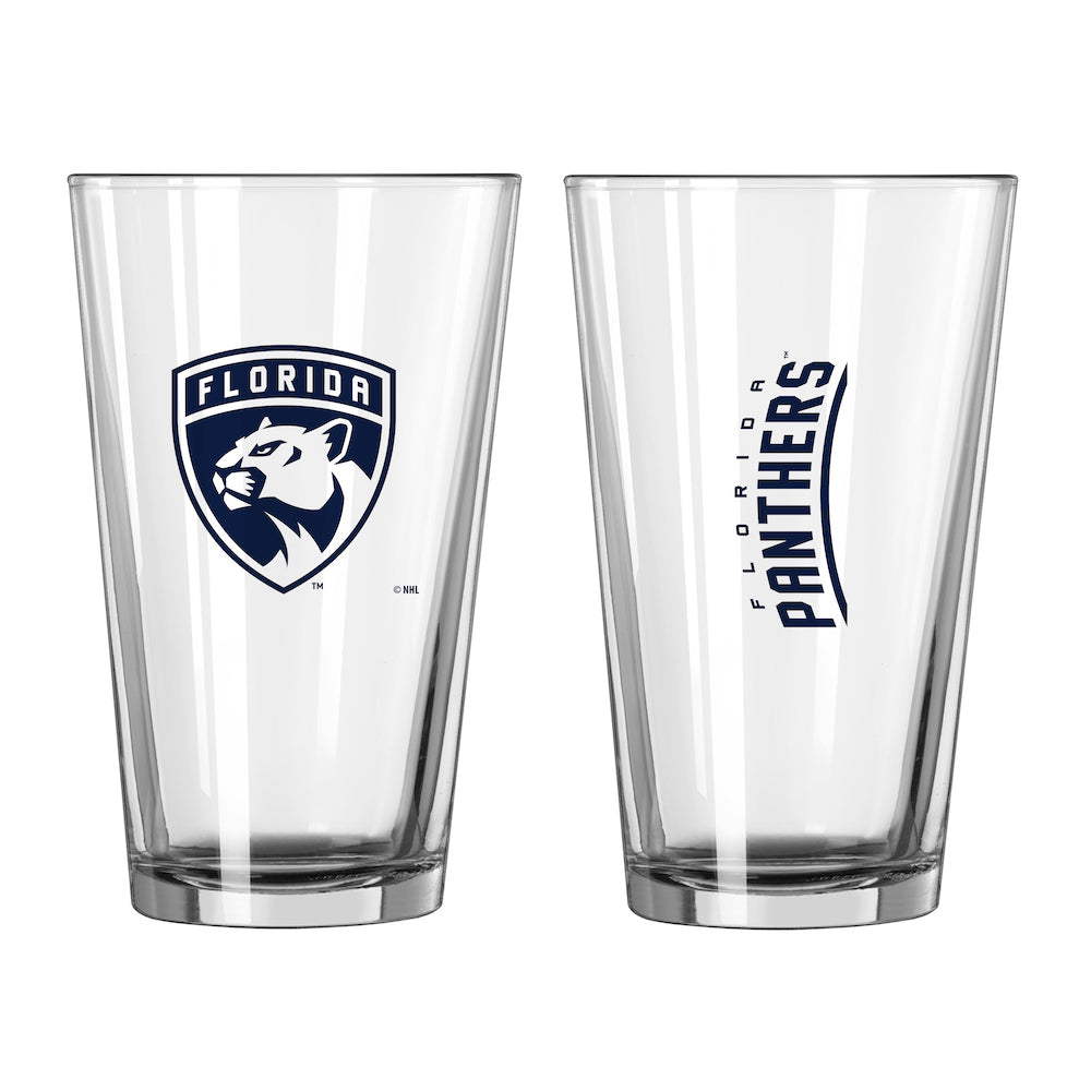 Florida Panthers pint glass