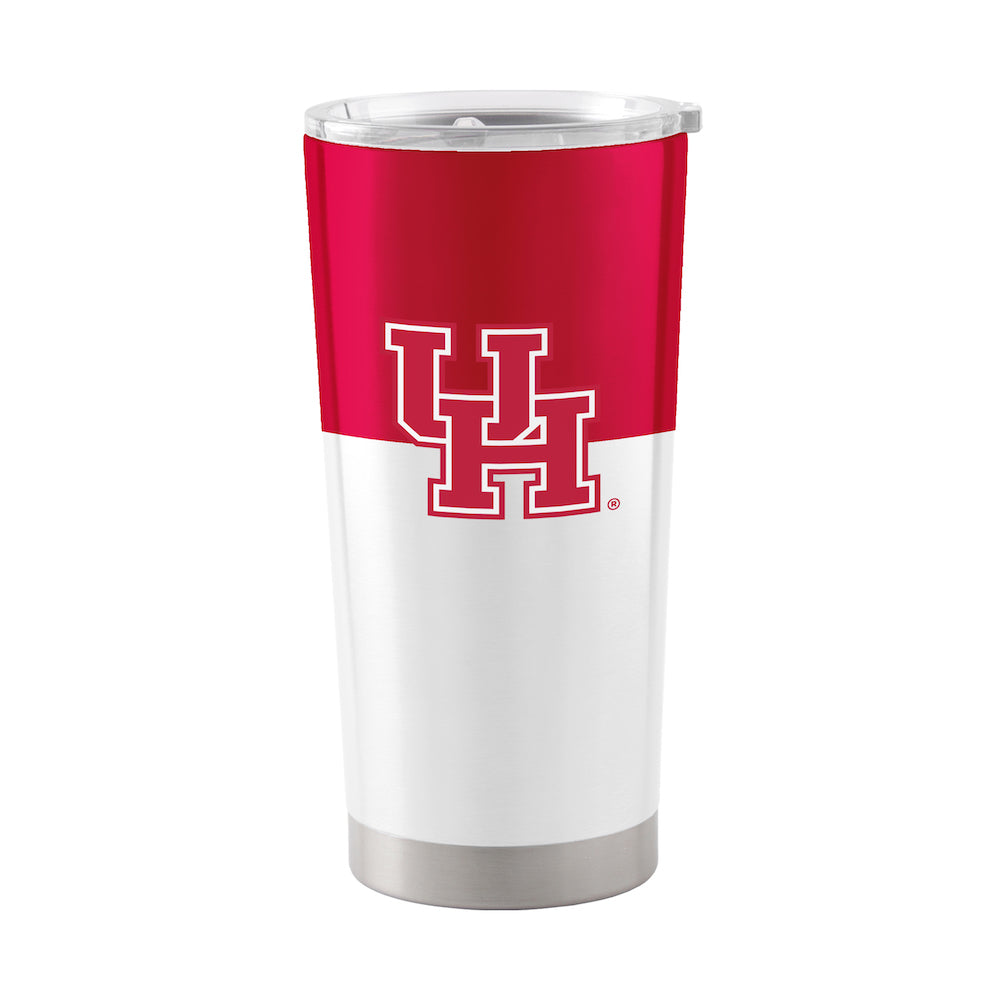 Houston Cougars 20 oz color block travel tumbler