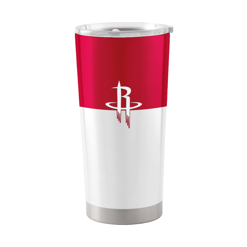 Houston Rockets 20 oz color block travel tumbler