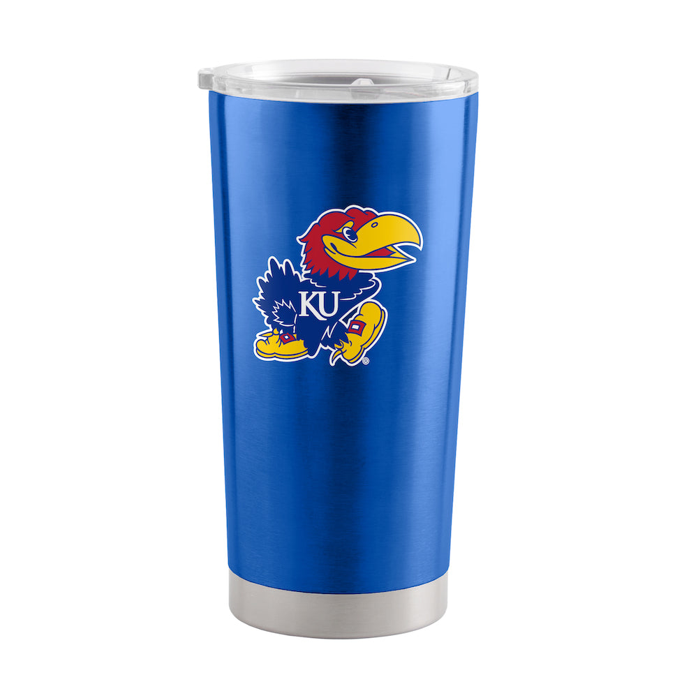 Kansas Jayhawks 20 oz stainless steel travel tumbler