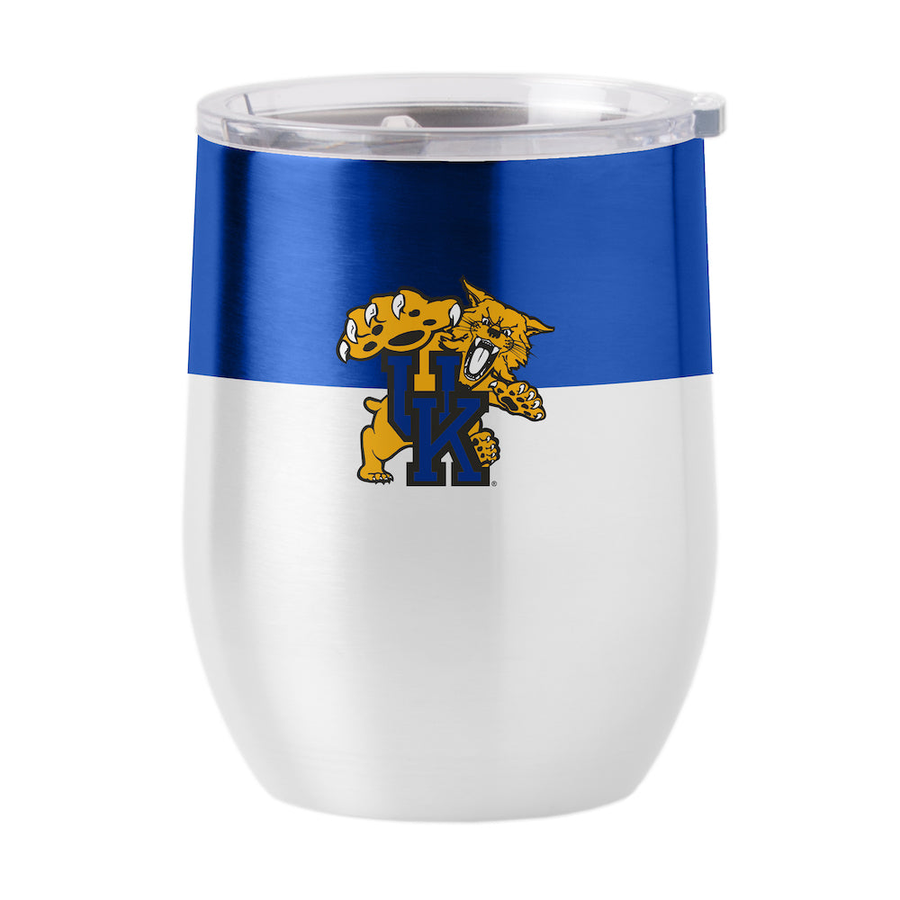 Kentucky Wildcats color block curved drink tumbler