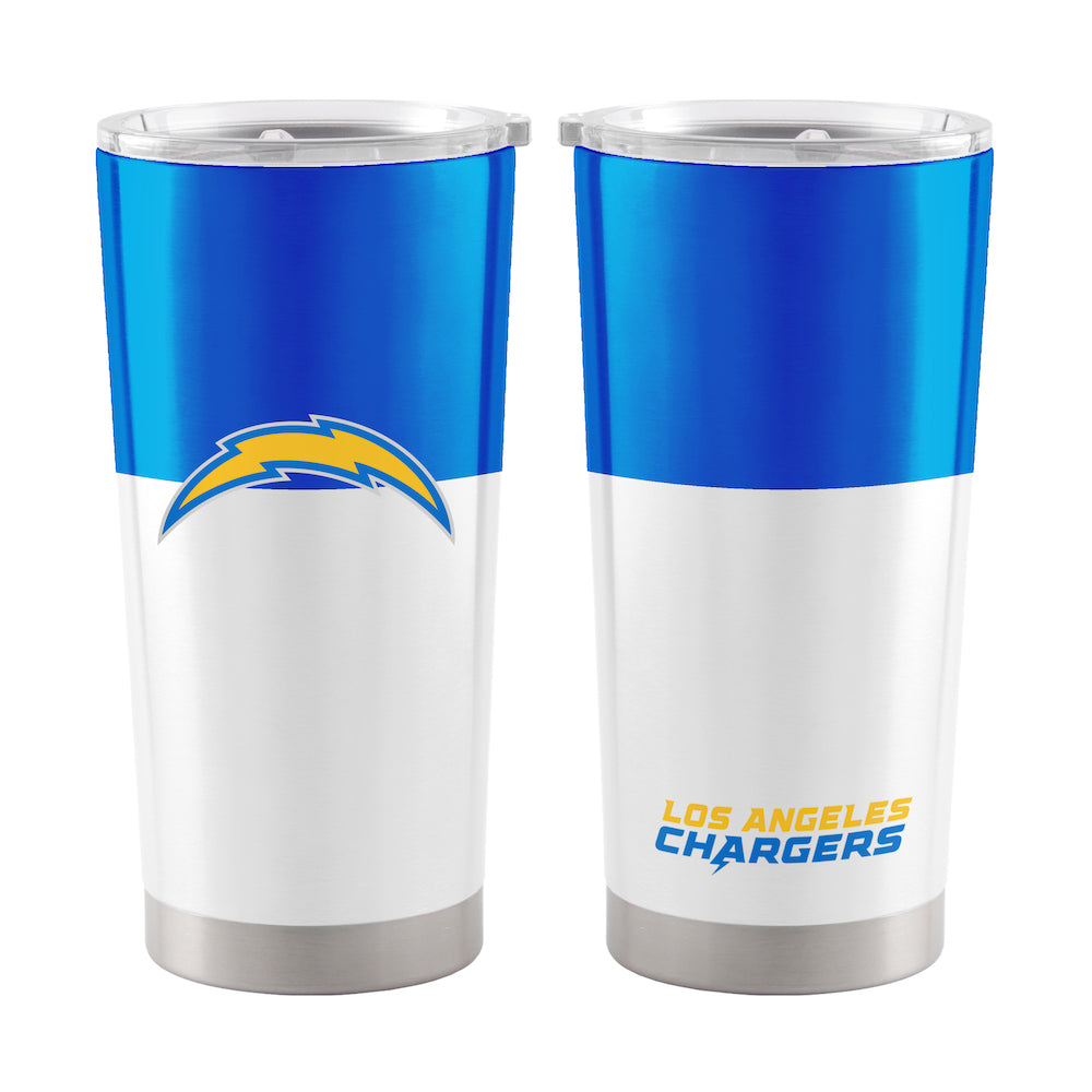 Los Angeles Chargers 20 oz color block travel tumbler