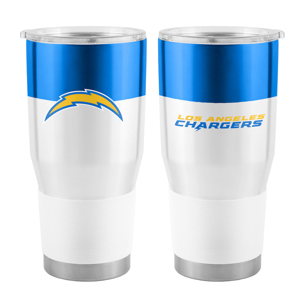 Los Angeles Chargers 30 oz color block travel tumbler