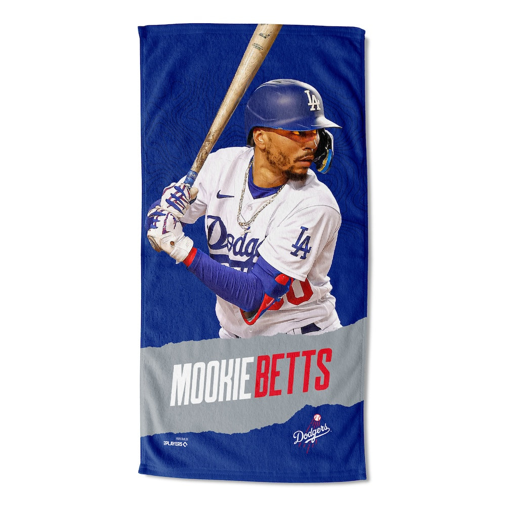 Los Angeles Dodgers color block beach towel