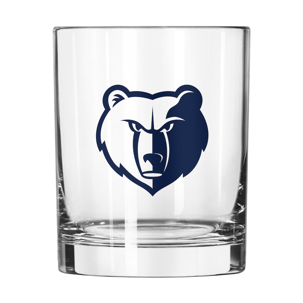 Memphis Grizzlies Rocks Glass