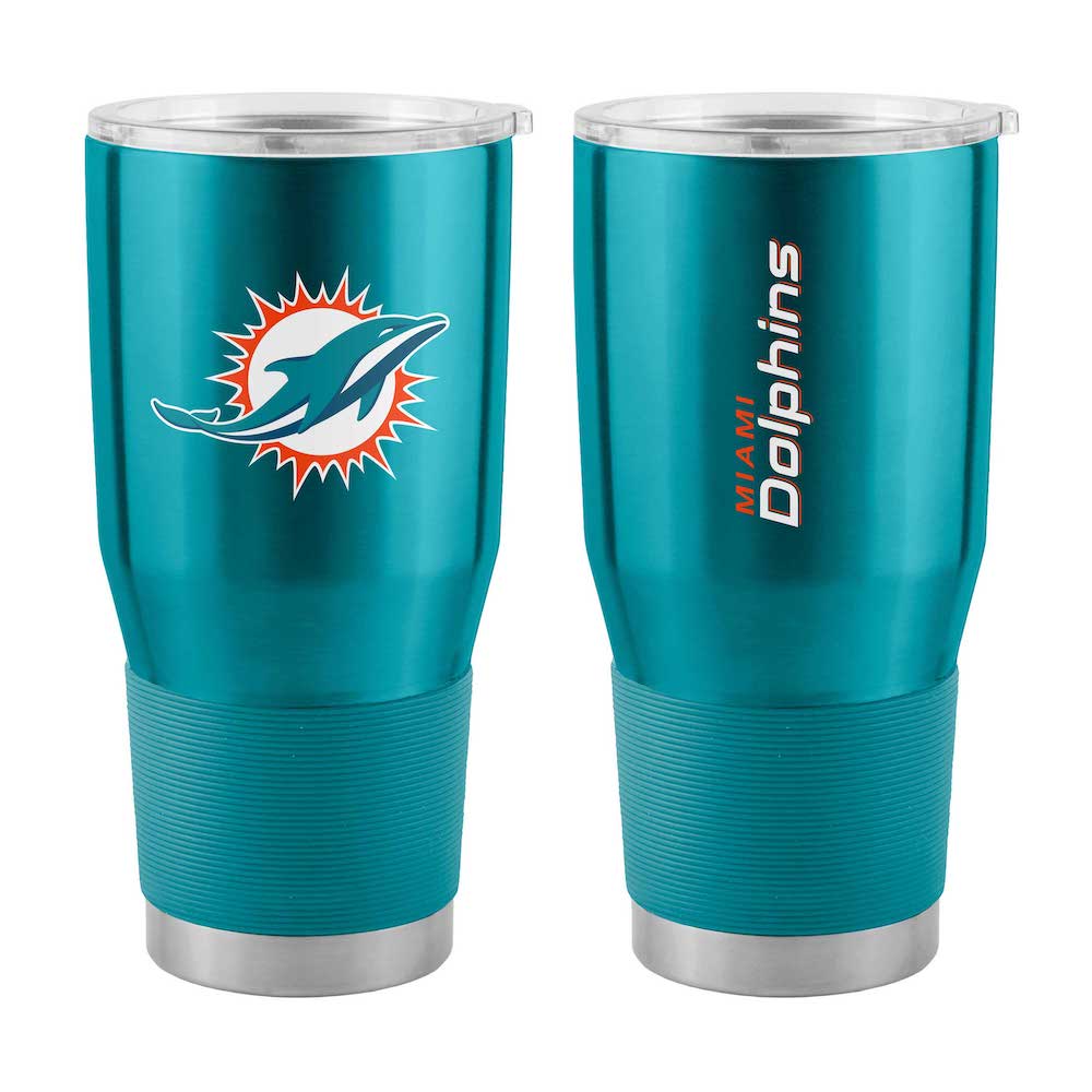 Miami Dolphins 30 oz stainless steel travel tumbler