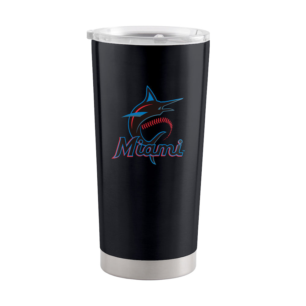 Miami Marlins 20 oz stainless steel travel tumbler