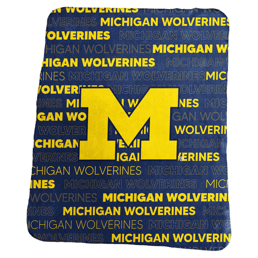 Michigan Wolverines Classic Fleece Blanket