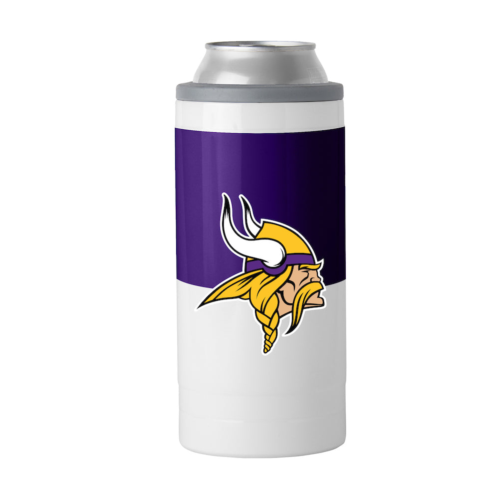 Minnesota Vikings colorblock slim can coolie