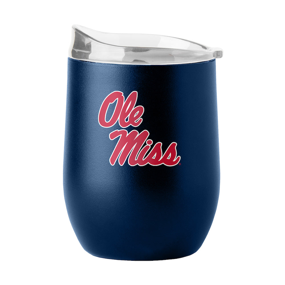 Mississippi Rebels curved drink tumbler