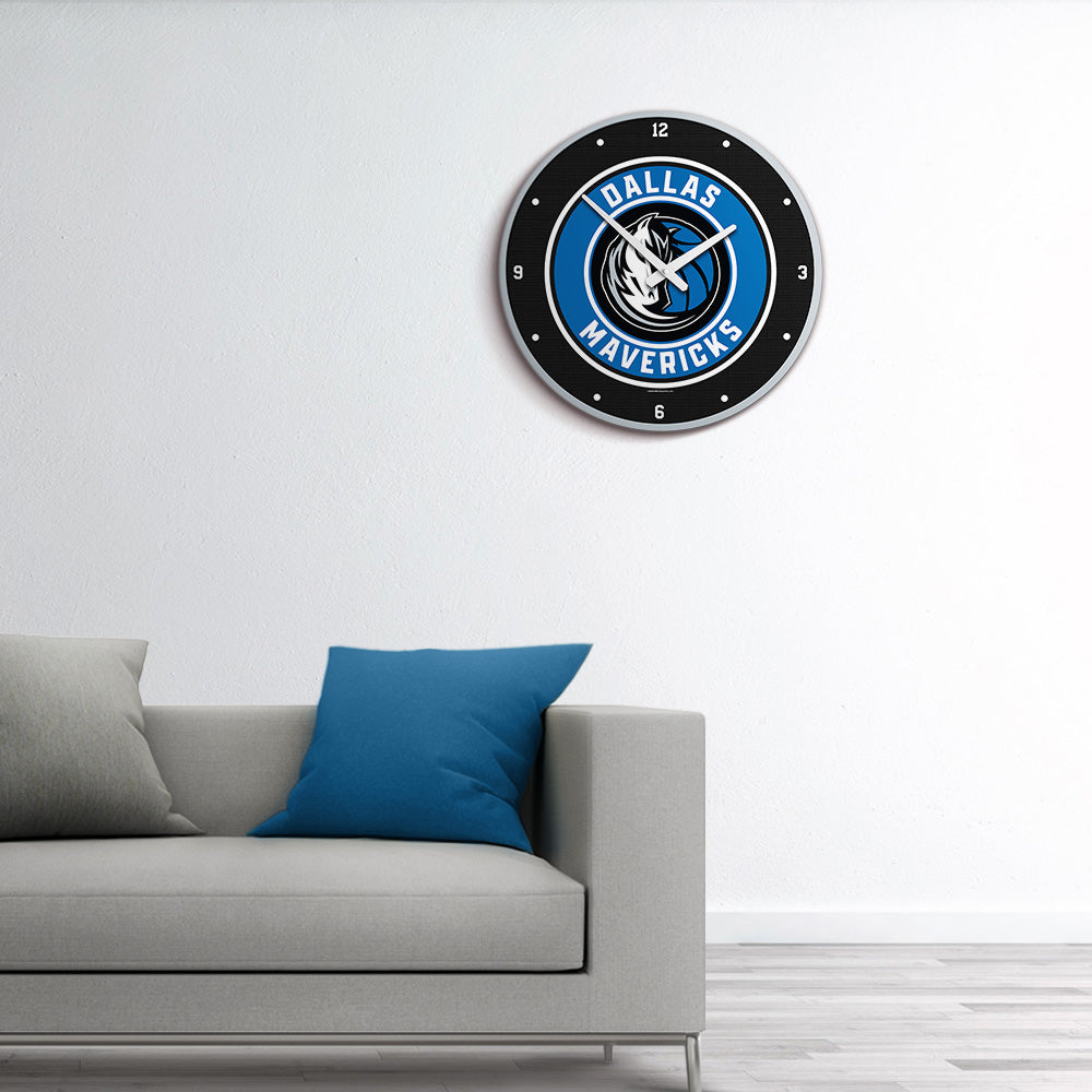 Dallas Mavericks Round Wall Clock Room View