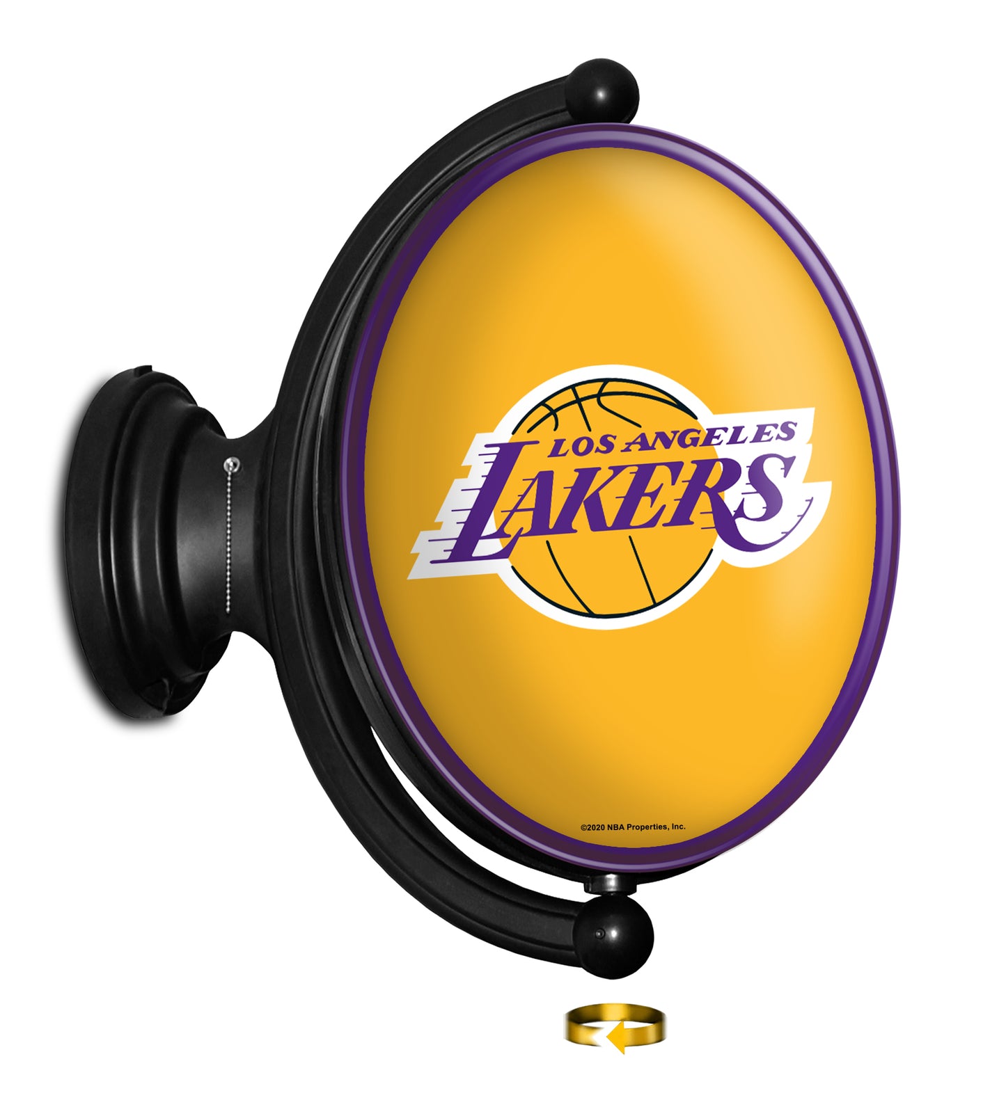 Los Angeles Lakers Oval Rotating Wall Sign
