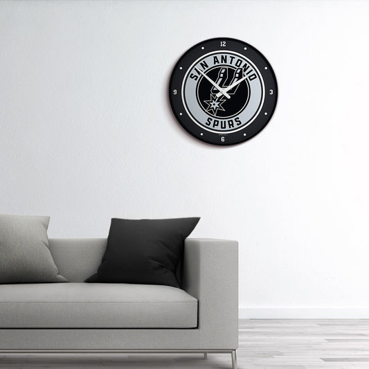 San Antonio Spurs Round Wall Clock Room View