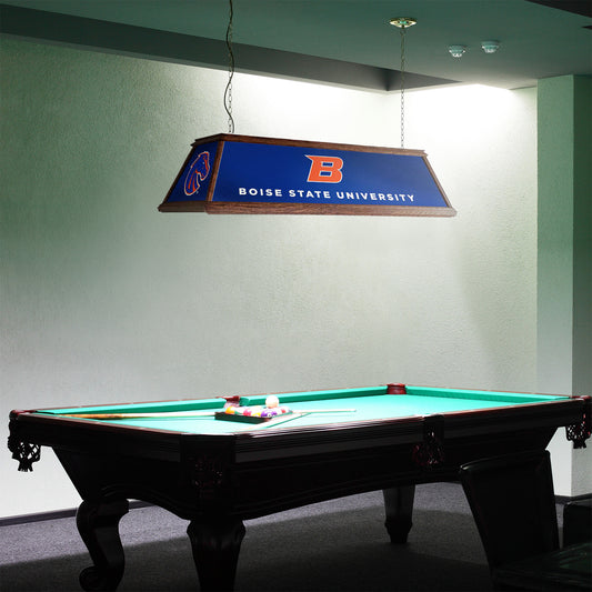 Boise State Broncos Premium Pool Table Light Room View