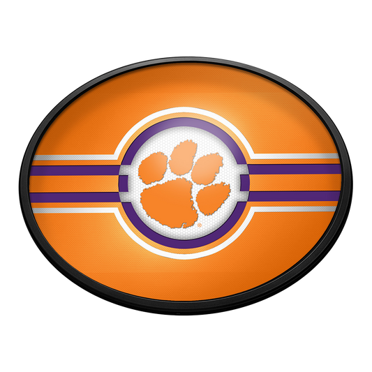 Clemson Tigers Slimline Oval Lighted Wall Sign