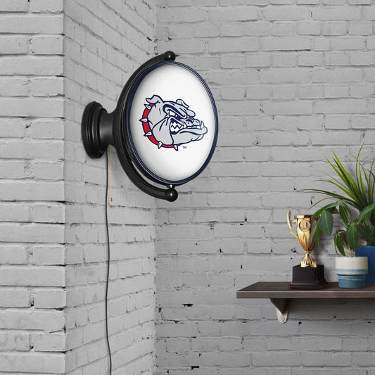 Gonzaga Bulldogs Oval Rotating Wall Sign Room View