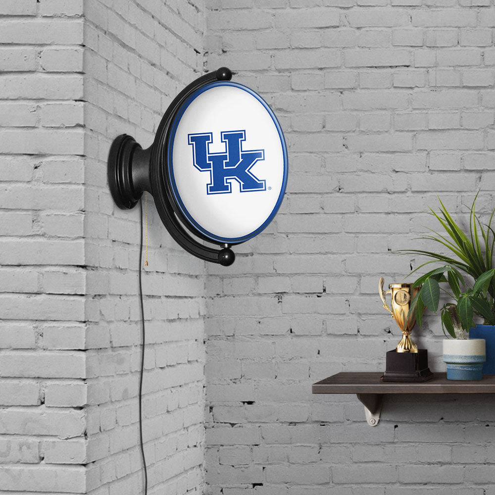 Kentucky Wildcats Oval Rotating Wall Sign Room View