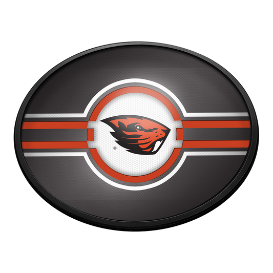 Oregon State Beavers Slimline Oval Lighted Wall Sign