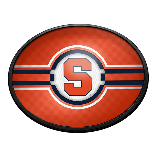 Syracuse Orange Slimline Oval Lighted Wall Sign