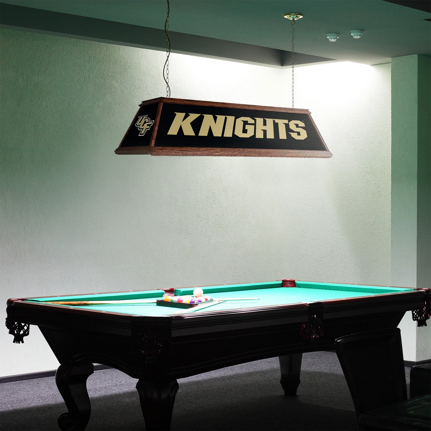 Central Florida Knights Premium Pool Table Light Room View