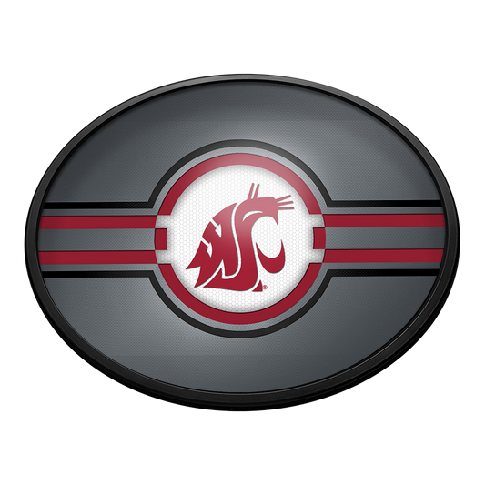 Washington State Cougars Slimline Oval Lighted Wall Sign