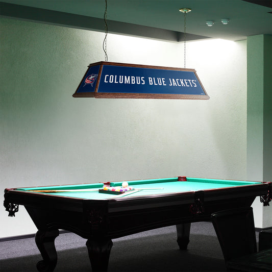 Columbus Blue Jackets Premium Pool Table Light Room View