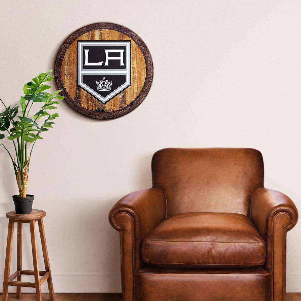 Los Angeles Kings Barrel Top Sign Room View