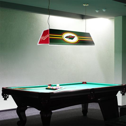 Minnesota Wild Edge Glow Pool Table Light Room View