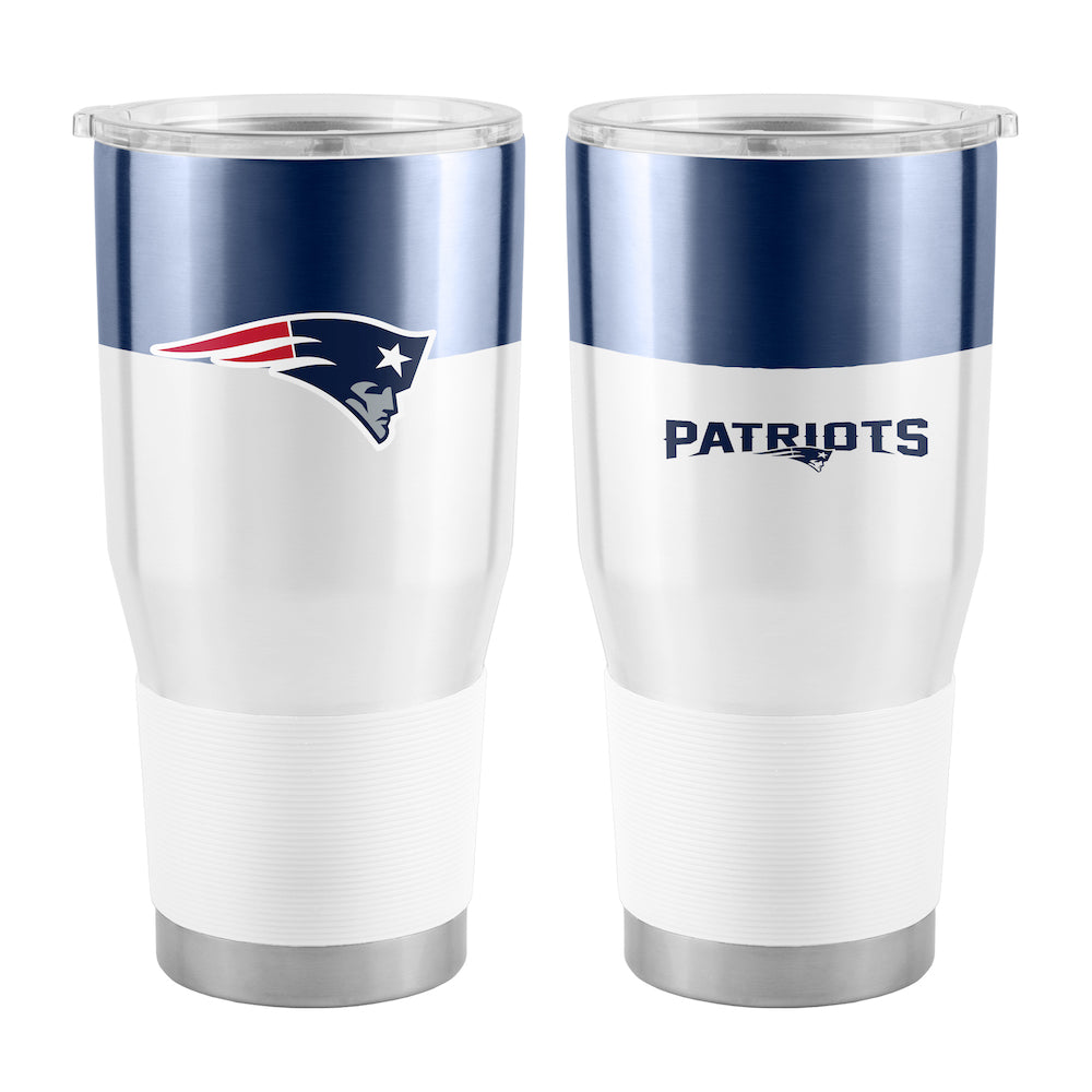 New England Patriots 30 oz color block travel tumbler