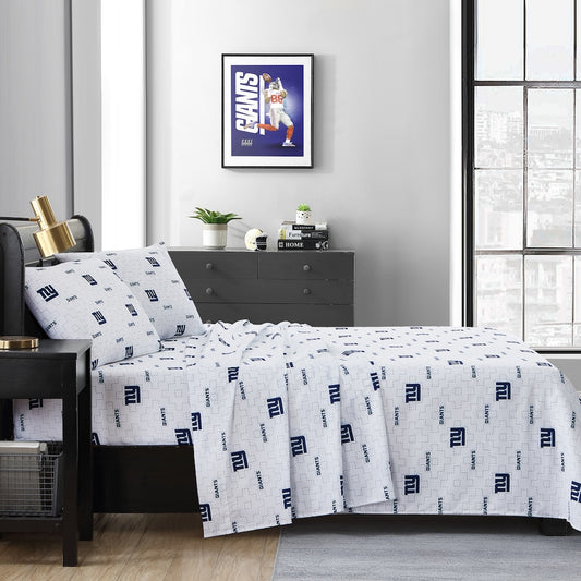 New York Giants queen full sheet set