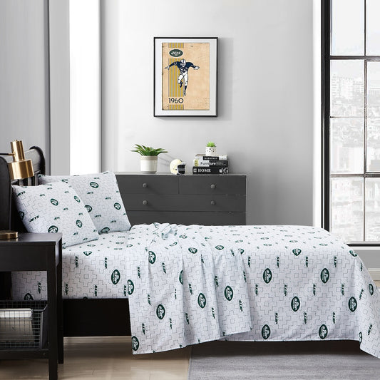 New York Jets queen full sheet set