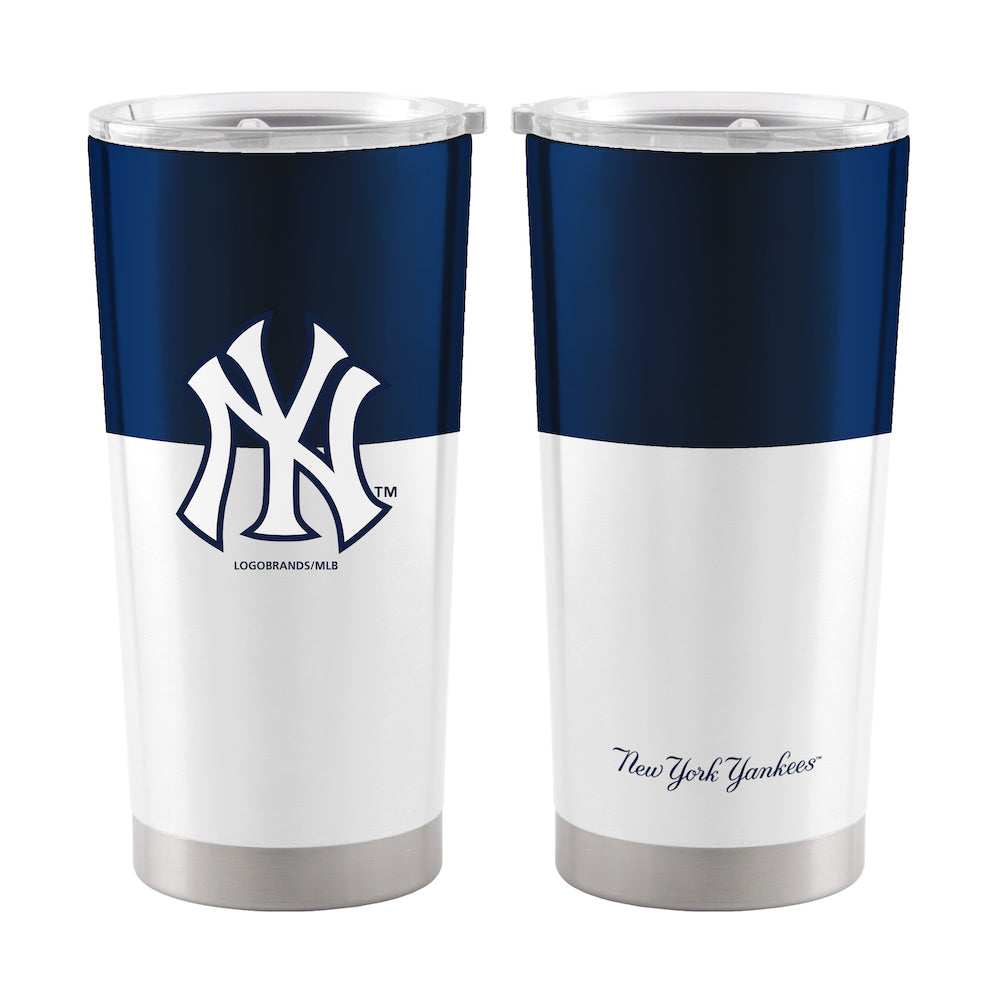 New York Yankees 20 oz color block travel tumbler