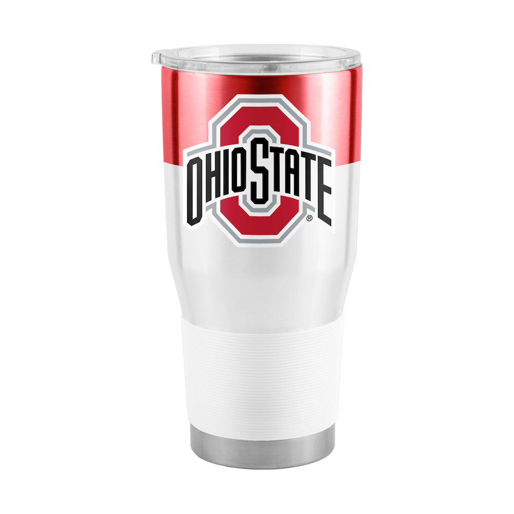 Ohio State Buckeyes 30 oz color block travel tumbler